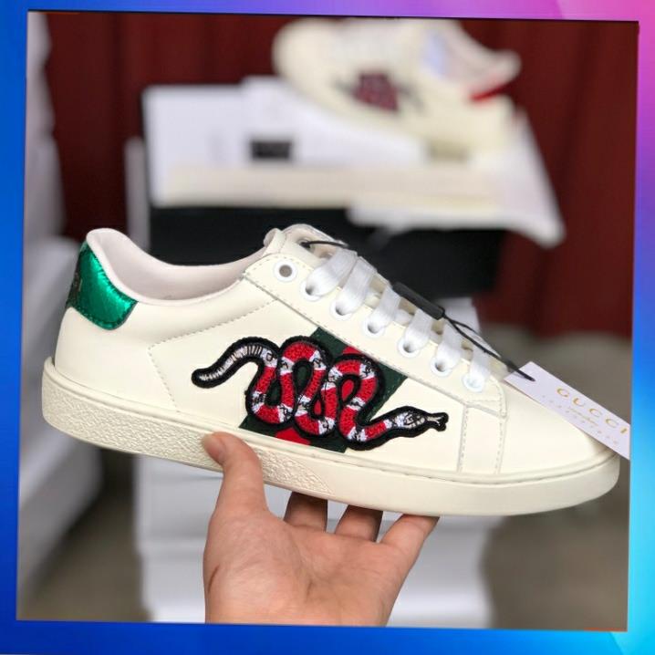 😘 flash sale😘 Giày GUCI rắn siêucấp ,  Giày thể thao guci 𝐆𝐮𝐜𝐜𝐢 rắn cao cấp DINOSTORE1