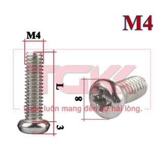 Bulong chỏm cầu nhỏ inox 201 M4