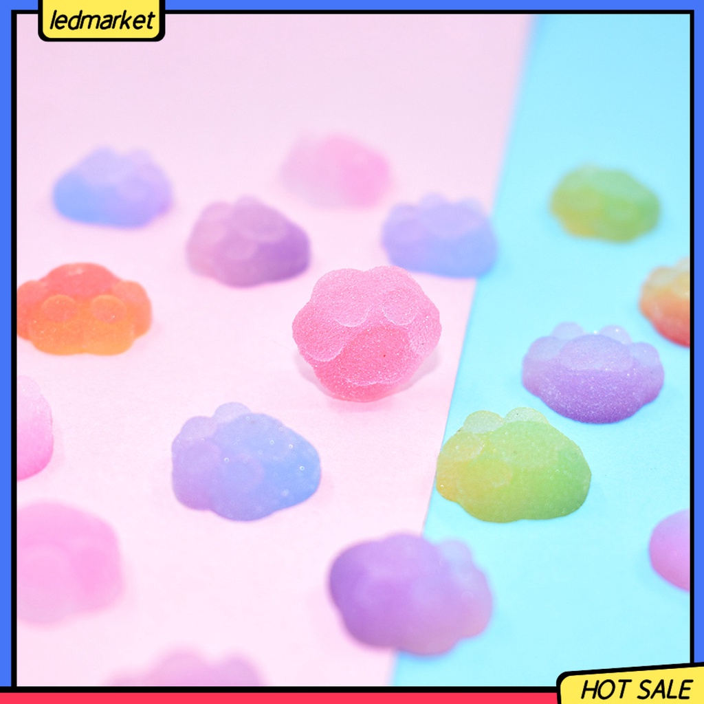 Set 10 Mô Hình Dấu Chân Mèo Mini Bằng Nhựa Resin Làm Đồ Thủ Công Trang Trí Nhà Búp Bê