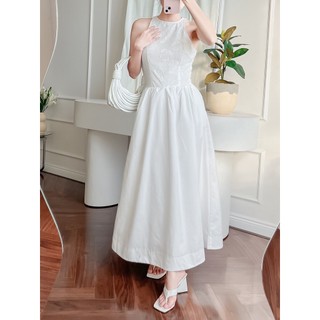 Đầm Cổ Yếm Phối Ren - EDINI - D1537