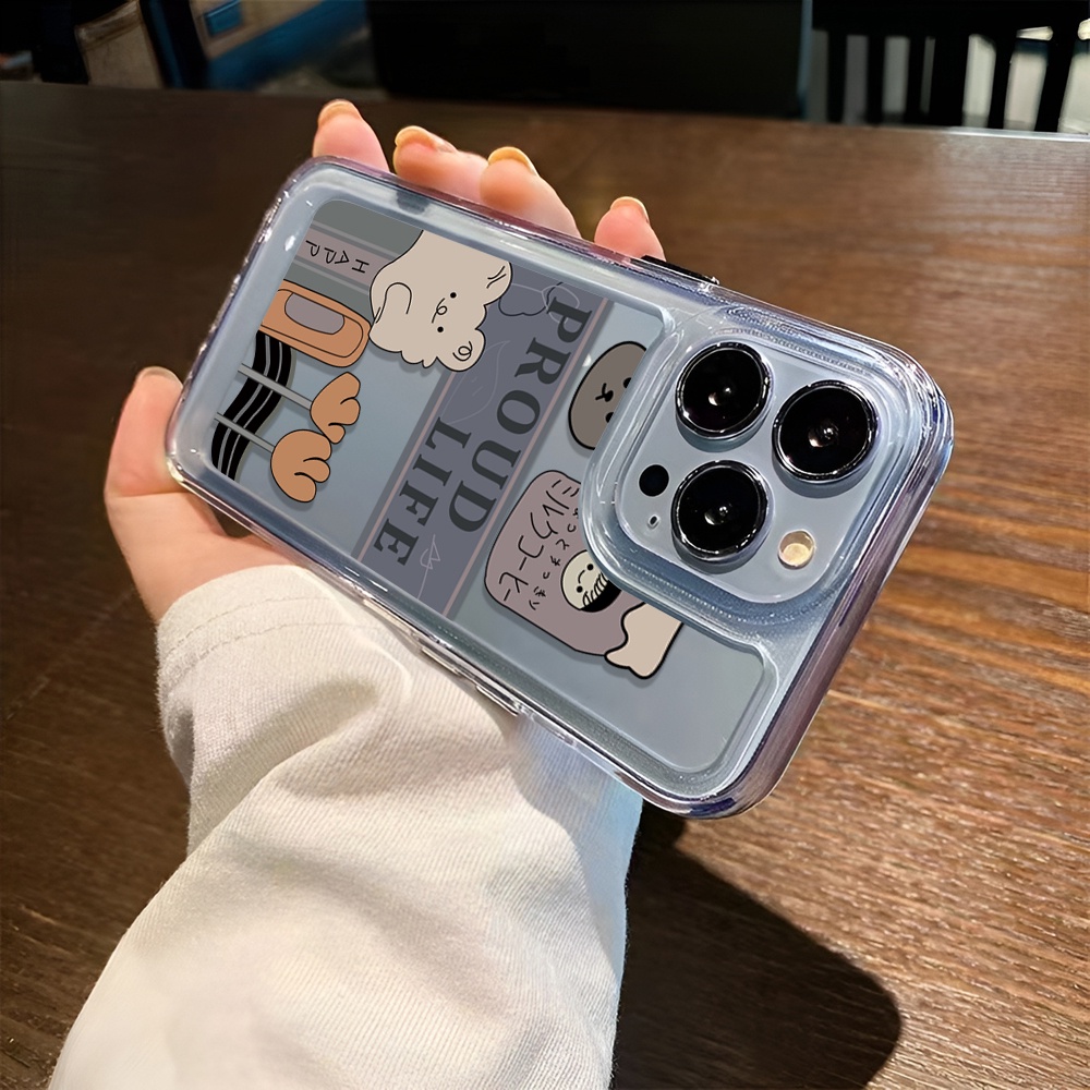 Ốp Điện Thoại Trong Suốt Hình Gấu Dễ Thương Cho iphone 14 Pro Max 14 Plus 13 11 12 7Plus X XR XS Max 8 7