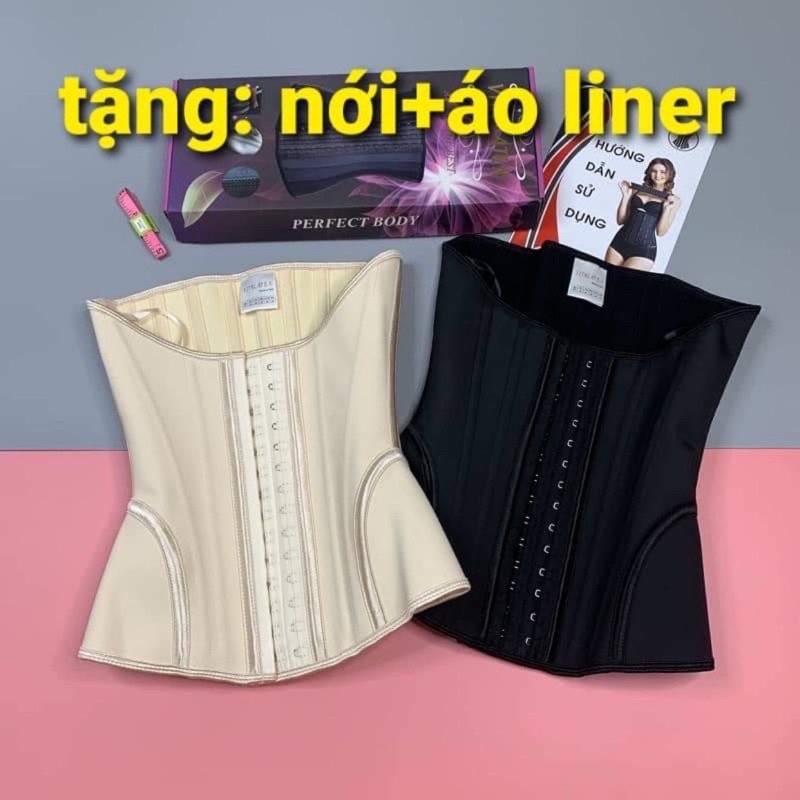 ( TẶNG THANH NỚI + ÁO LÓT LINER ) Đai latex VITALATEX thế hệ mới mở hông 19 xương đặc nhập khẩu nguyên chiếc italya