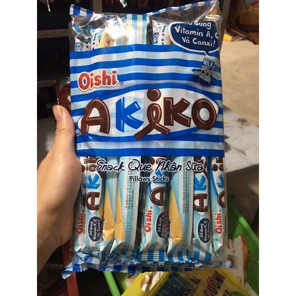 Bánh snack Akiko oishi các vị gói 20 que dài