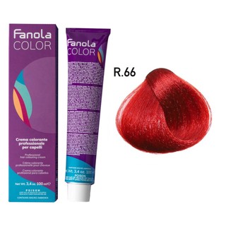 Thuốc nhuộm tóc trực tiếp cao cấp ( màu đỏ ) R.66 Fanola Color Professional Italy 100ml