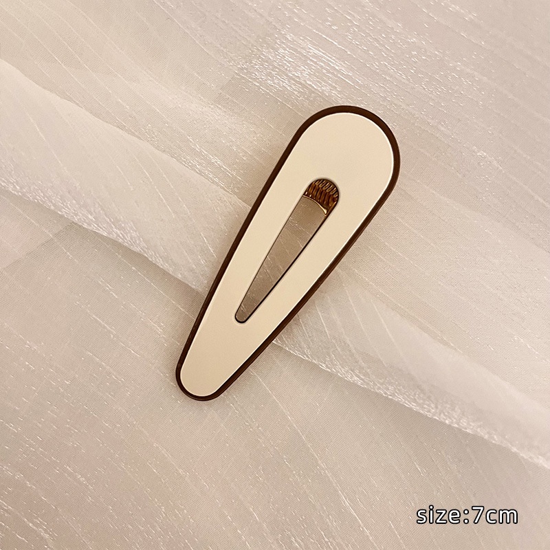 Kẹp Tóc Màu Cà Phê Thiết Kế Đơn Giản Thời Trang Thu Đông Xinh Xắn Cho Nữ Thẻ