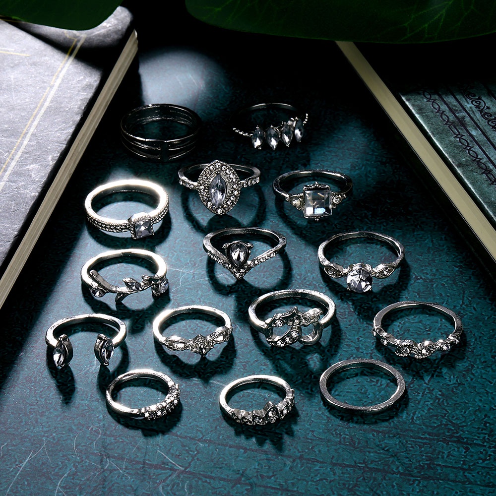 Bộ Nhẫn Bạc Thời Trang 2022 Phong Cách Bohemian Dành Cho Nữ