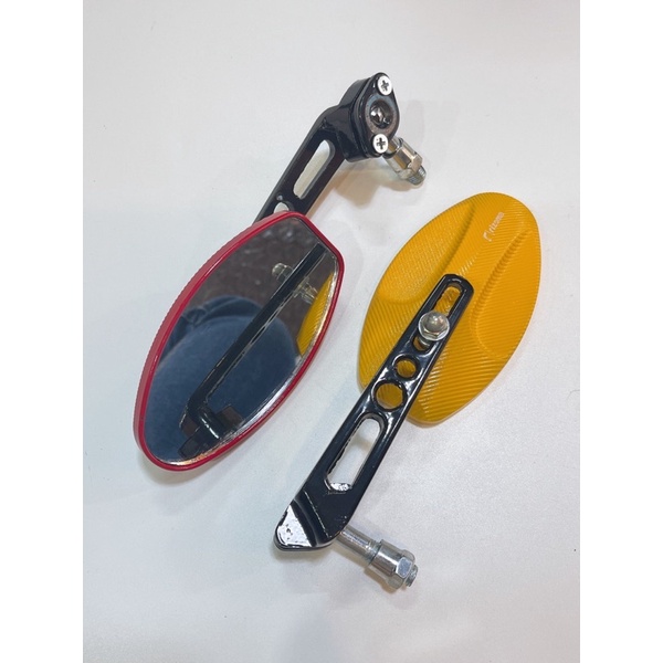 Kính chiếu hậu mẫu hột xoài có tăng đưa, gương gắn xe máy, kiếng kiểu màu