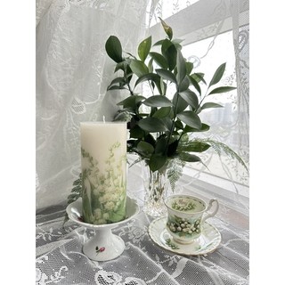 Nến trụ trang trí ( Napkinart/ Decoupage)