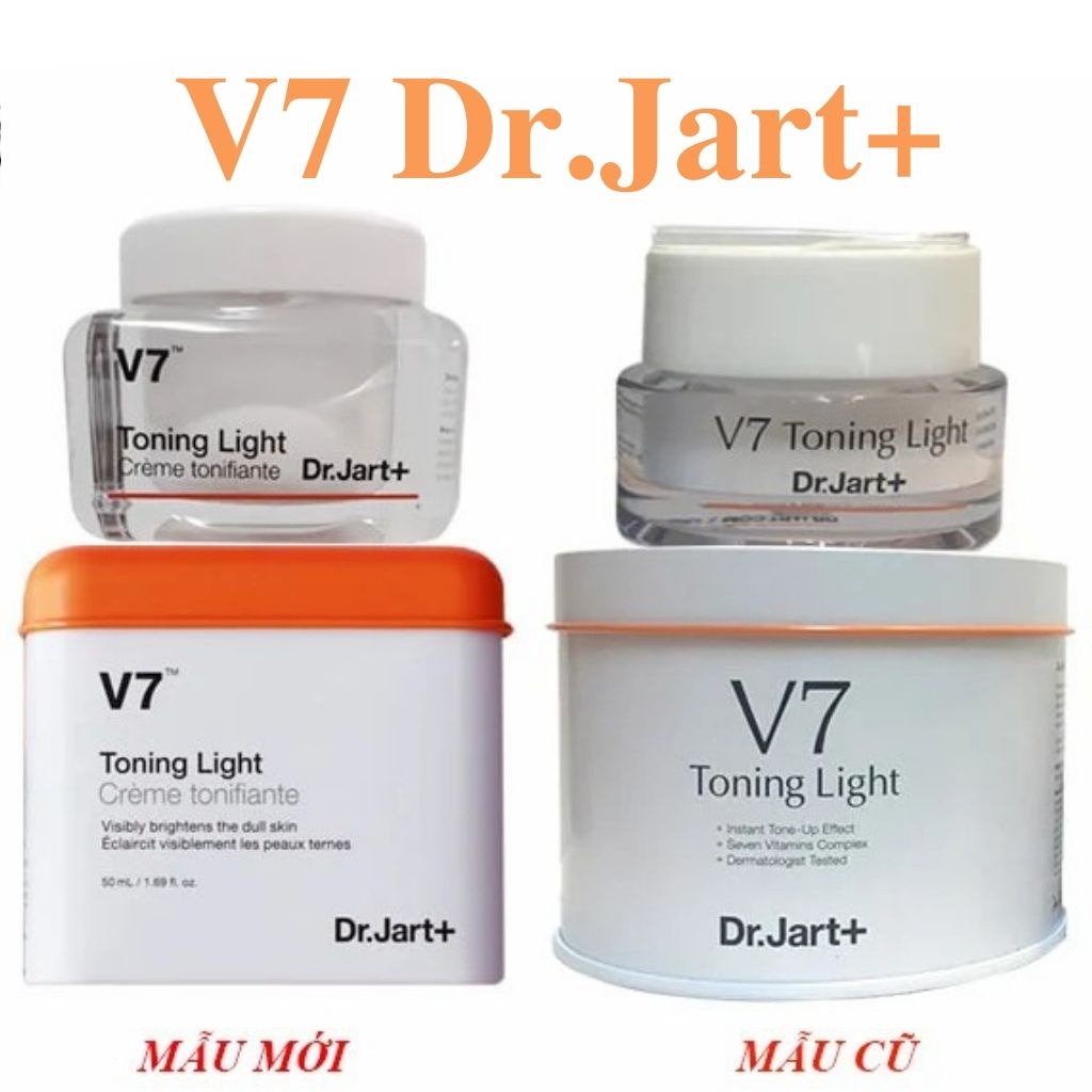 Kem Dưỡng Da Mặt Dưỡng Ẩm Dưỡng Trắng Ngày Đêm V7 Toning Light Dr.Jart +