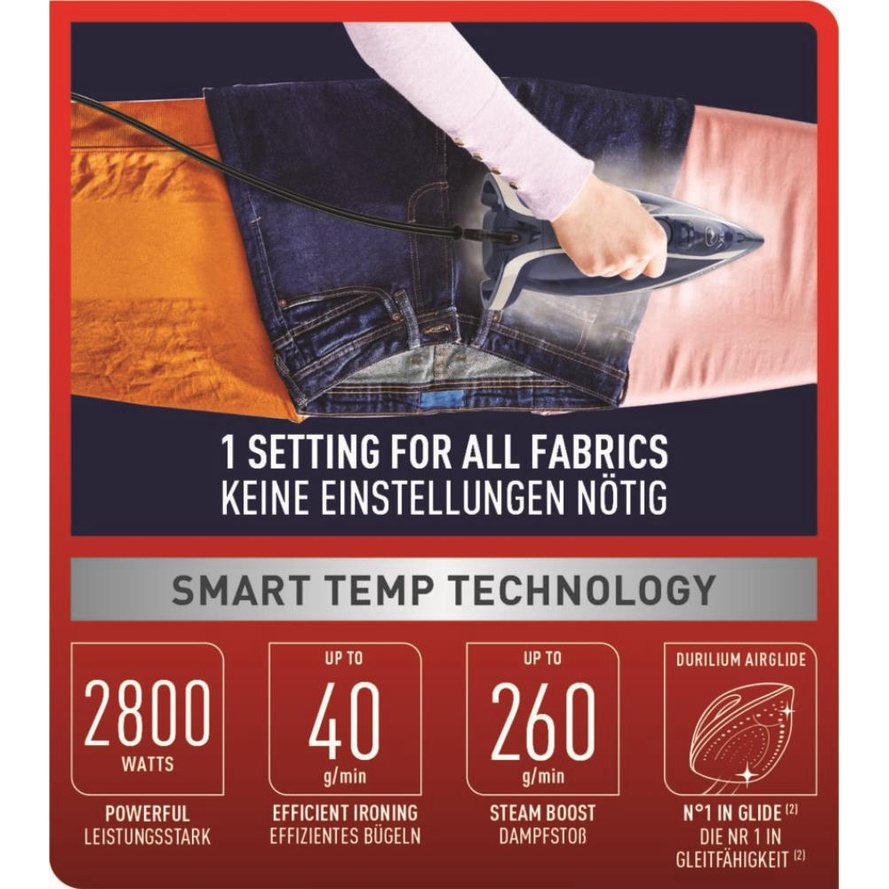 Bàn ủi hơi nước Tefal Smart Protect Plus FV6872E0 - Hàng Chính Hãng