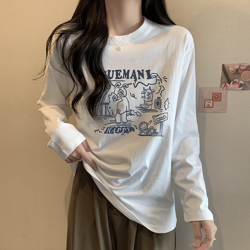 NRVP Áo Thun Nữ Dài Tay Thời Trang Hàn Quốc 2023