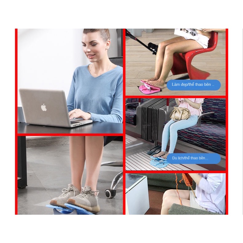 Máy tập chân mini, máy tập gân chân, máy tập chân nhỏ có thể gấp lại cho gia đình, dụng cụ tập chân aerobic. Treadmill.