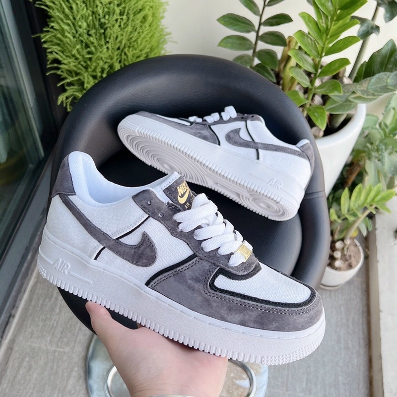 Giày Thể Thao Sneaker Nam Nữ af1_ Xám, Full bill box Thời trang Genz 22