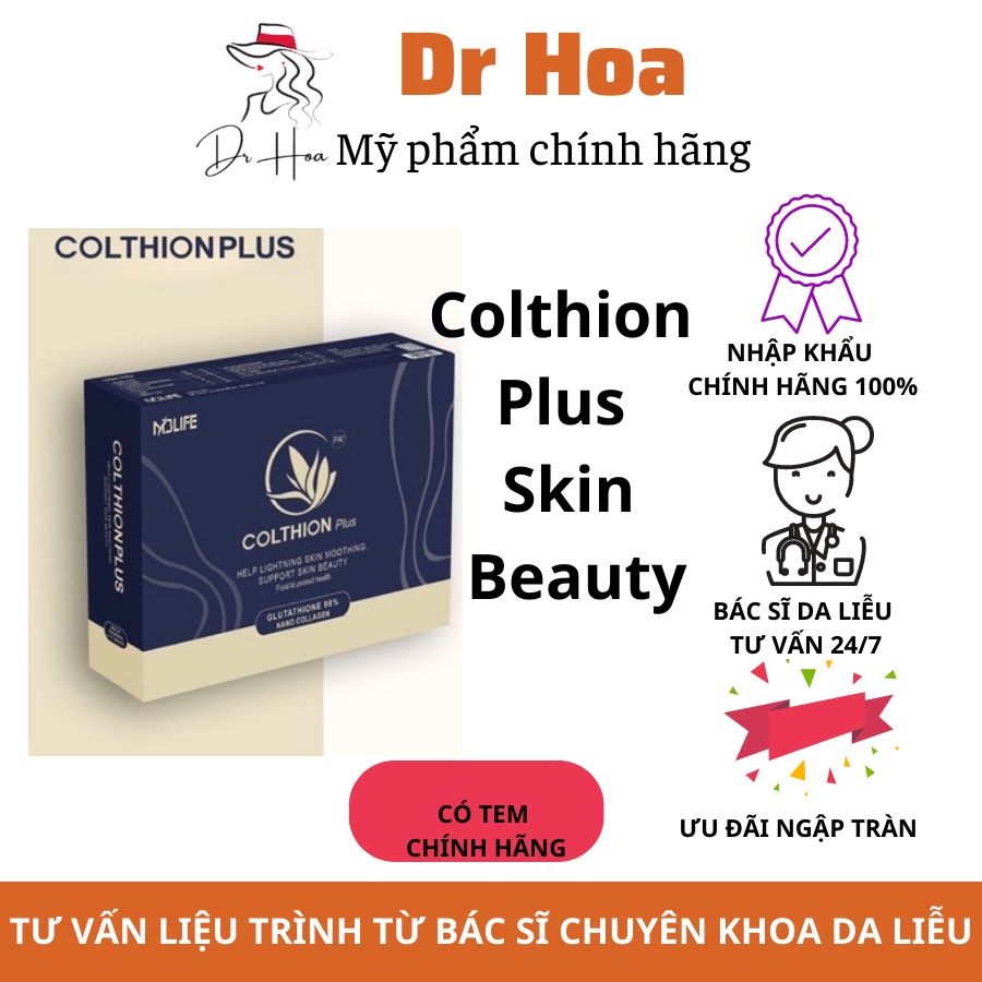 Colthion Plus Skin Beauty Viên Uống Trắng Da thế hệ mới 30 viên