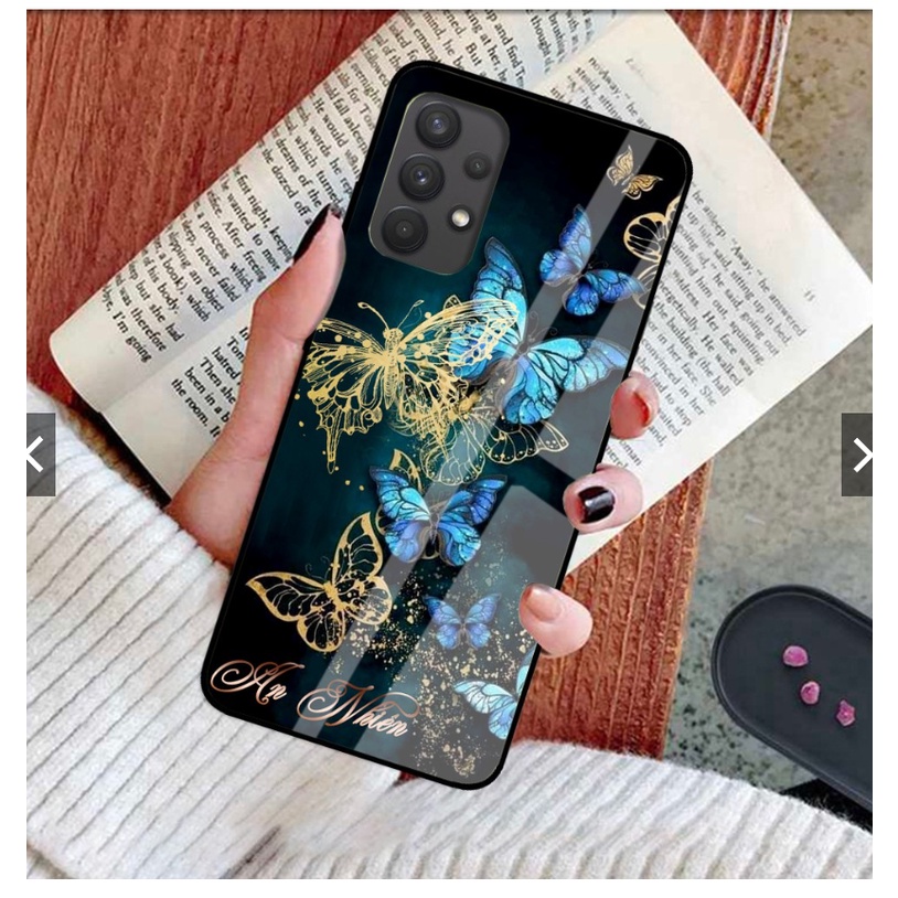 Ốp lưng samsung A32 4G/A32 5G/A52S/A52S 5G/A72/A53 5G/A33 5G kính cường lực hoạ tiết chữ THƯ PHÁP