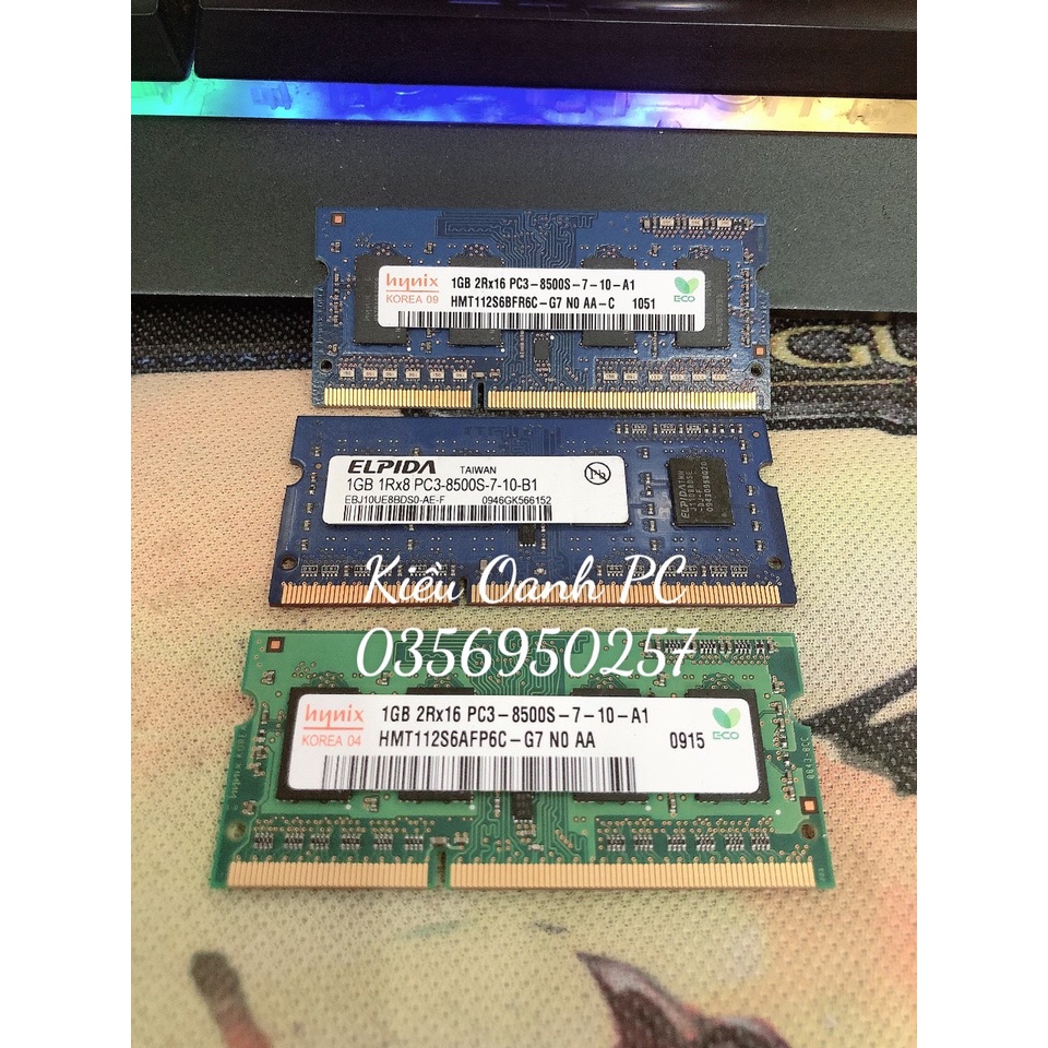 Ram Máy tính bàn(PC) và Laptop các loại 1GB/ 2GB/ 4GB DDR2 | DDR3 Cũ  - Bảo hành 12 Tháng