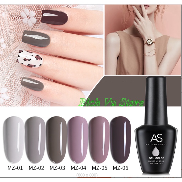 Sơn Gel As mã MZ | AS chai đen