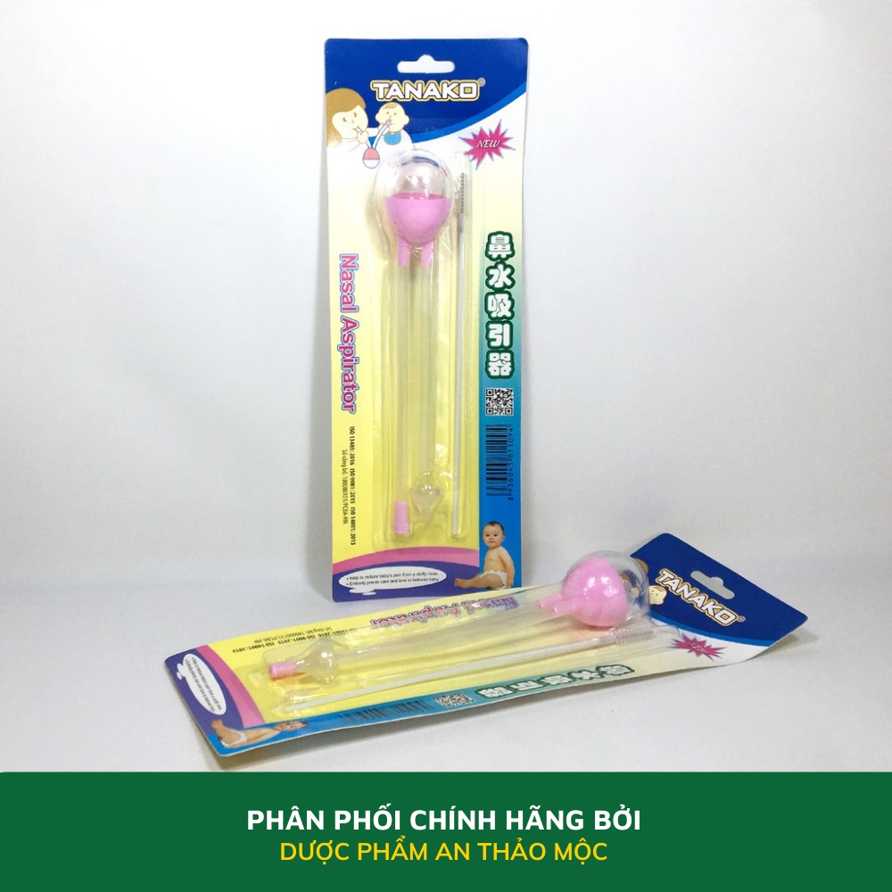 Dụng cụ hút mũi đầu mềm Tanaphar Silicone Tanako tiện lợi an toàn làm sạch mũi giảm đờm giảm đau mũi họng