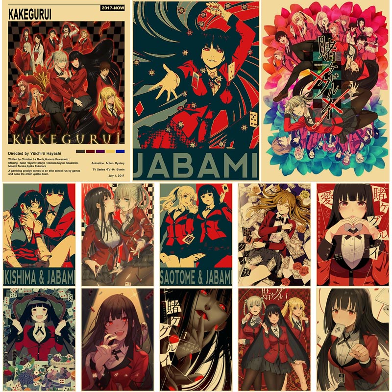 Poster Phim Hoạt Hình Anime Kakegurui Trang Trí Nội Thất