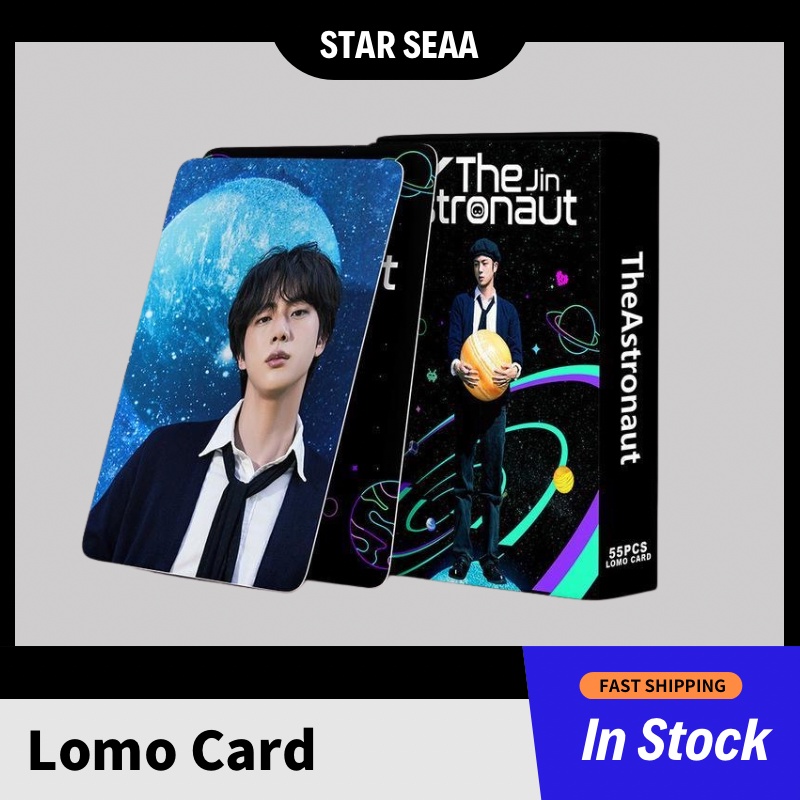 【BTS JIN】Thẻ Ảnh LOMO In Hình Phi Hành Gia Nhóm Nhạc BTS JIN The Astronaut