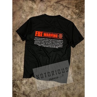 Áo thun FBI WARNING chất cotton - Áo thun nam tricker hacker team in theo yêu cầu giá rẻ