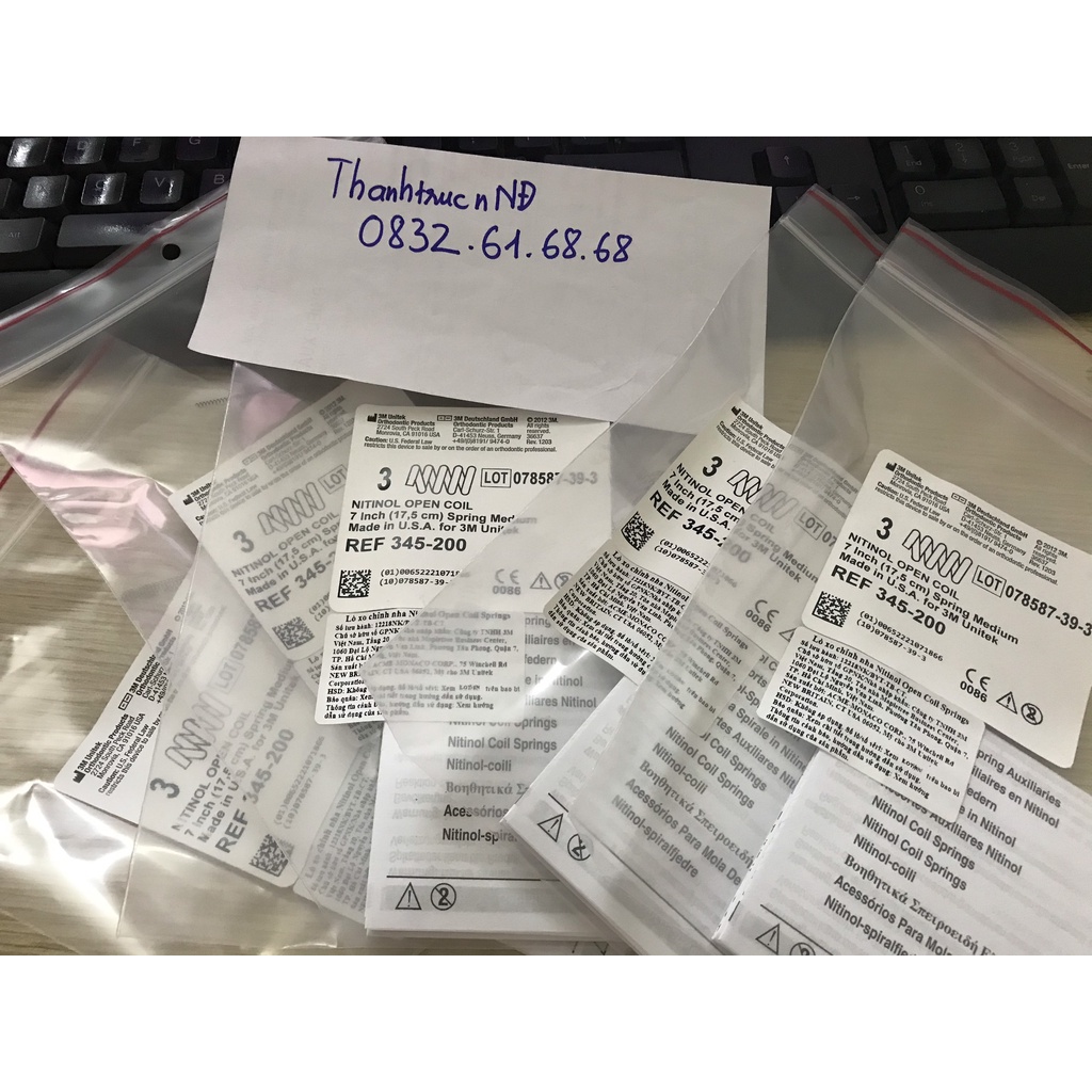 Lò xo mở khoảng 3M lực trung bình (345-200 NITINOL OPEN COILD SPR INGS 7" MEDIUM)