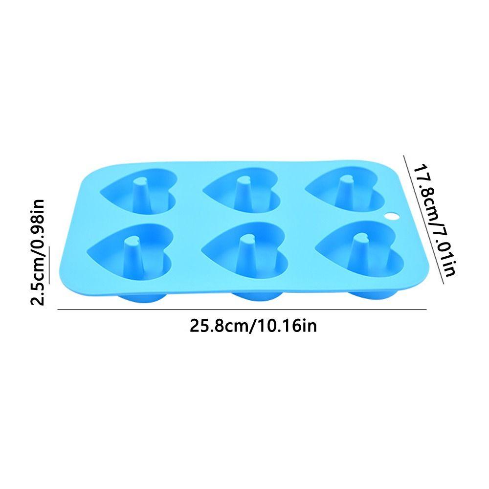 ESPO Khuôn Làm Bánh Donut 6 Ngăn Hình Trái Tim