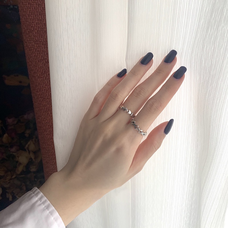 Nhẫn Hở Hình Trái Tim Phong Cách Cổ Điển Thời Trang Cho Nữ