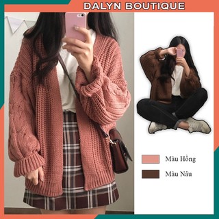 Áo Khoác Cardigan Len Thừng Basic Dalyn Quảng Châu CC