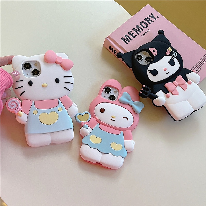 SANRIO Dễ Thương Ốp Điện Thoại silicone Mềm In Hình hello kitty Cho iphone 15 14 13 12 11 pro max xs xr x xsmax