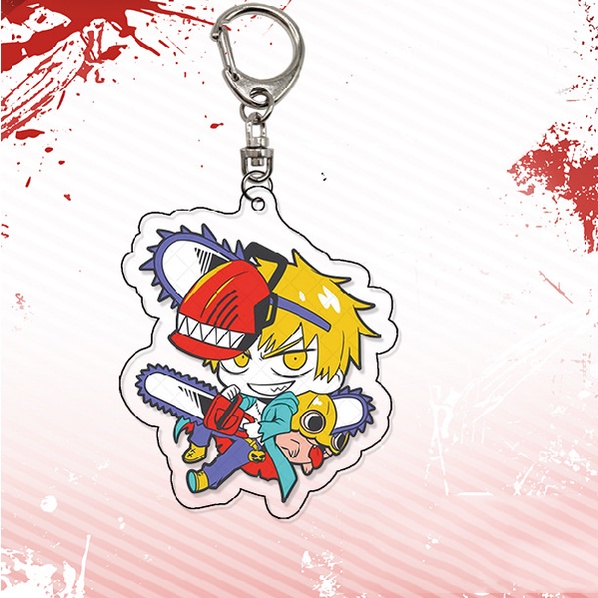 Móc Chìa Khóa Hình Nhân Vật Chainsaw Man NS3 Bằng Acrylic Dễ Thương