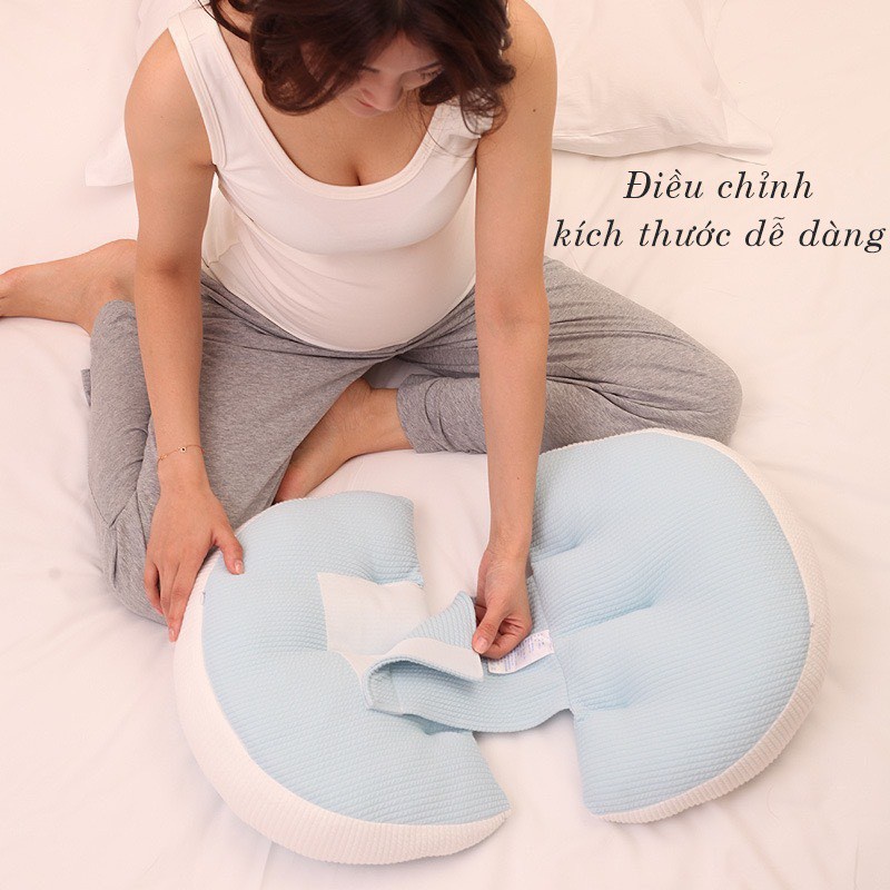 Gối bầu cánh tiên BabyBox giảm đau lưng đỡ bụng cho bà bầu một giấc ngủ ngon