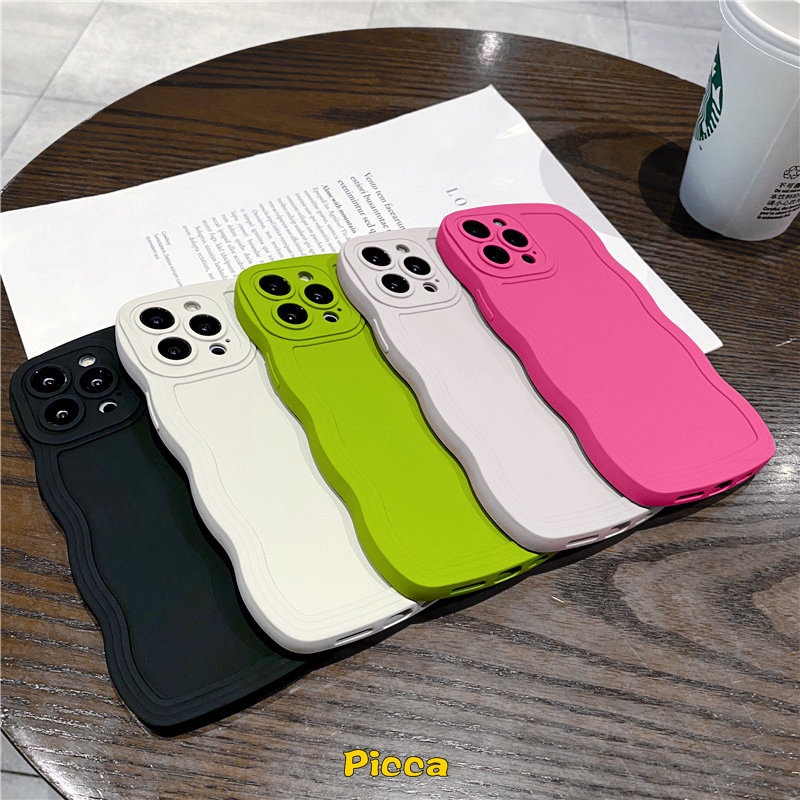 Ốp Điện Thoại Viền Gợn Sóng Cho Realme C15 10 C12 C35 C25 C11 2021 C25s C21Y C25Y C20A C20 C11 2020Realme C3 C1 C2 5 9i 6i 5i 5s