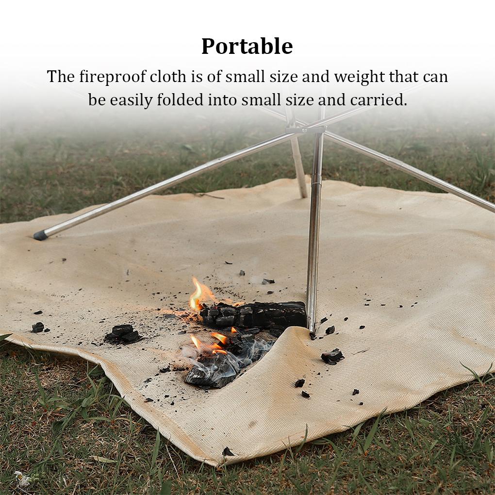 Thảm Lót Cách Nhiệt Chống Cháy Có Thể Giặt Lại Tiện Dụng Cho Tiệc Nướng Bbq