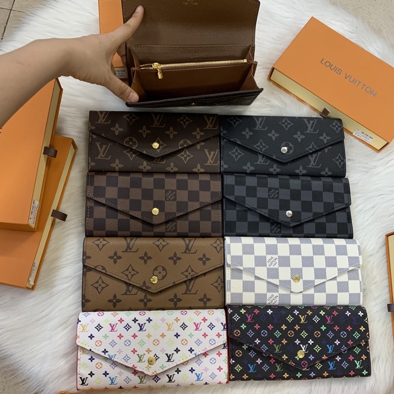 Xả Hàng] Ví Nữ Cầm Tay, Ví Nữ Dài nút bấm FullBox, Nhiều Ngăn Tiện Dụng, thích hợp làm quà tặng