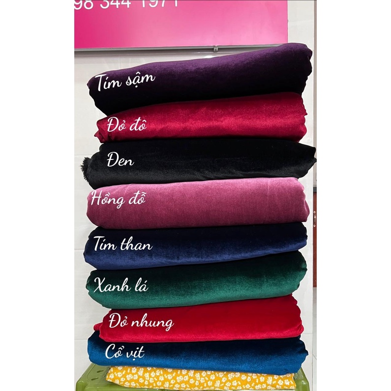 Vải nhung hàn 7 biên