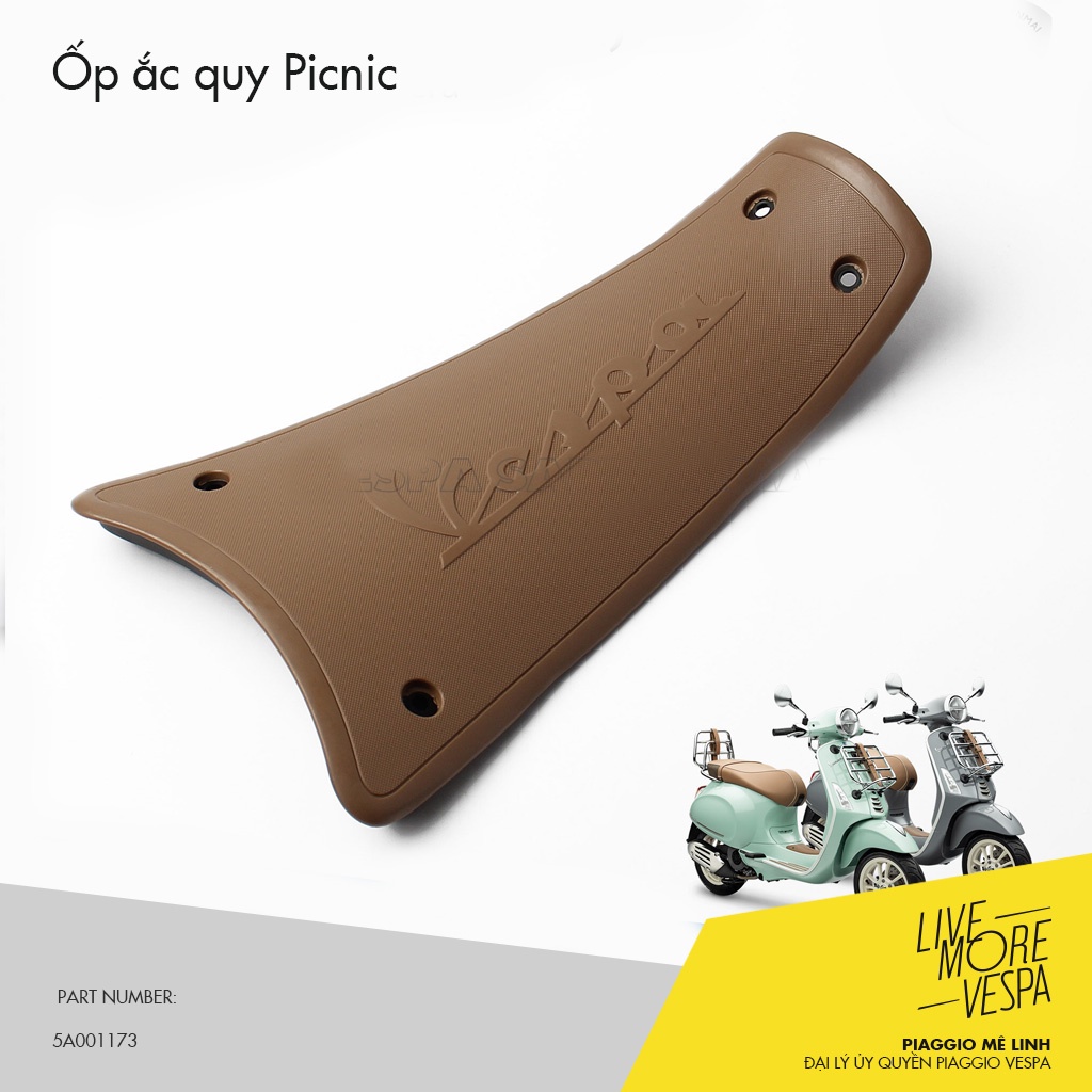 Ốp ắc quy Vespa Picnic