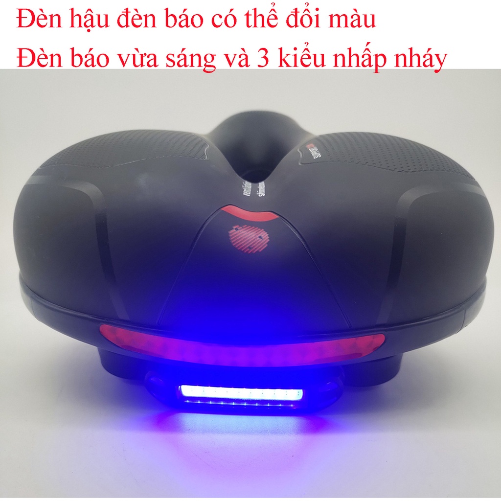 Yên xe đạp cao cấp gắn đèn hậu