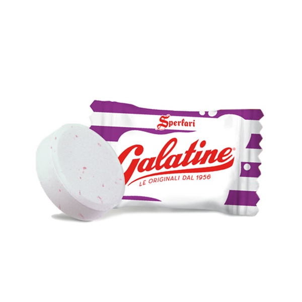 Kẹo sữa vị sữa chua và trái cây rừng Galatine Ý 100g, 100% sữa từ Châu Âu, giàu Canxi
