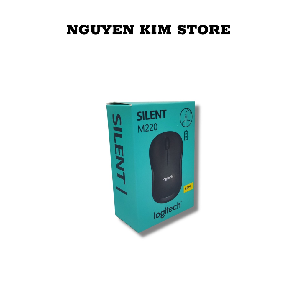 Chuột Máy Tính Không Dây Logitech M220 Không Tiếng Động- Có Công Tắc On/Off - Độ Nhạy Cao - Bảo Hành 12 Tháng