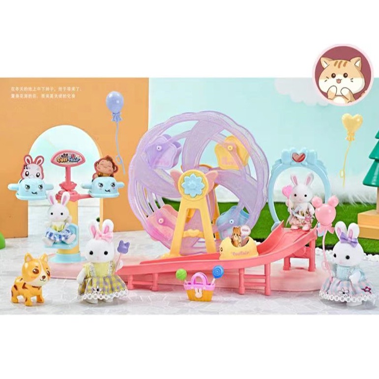 Mô Hình Đồ Chơi Nhà Của Thỏ