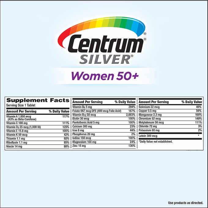 Vitamin tổng hơp dành cho phụ nữ centrum silver ultra women s 50+ - ảnh sản phẩm 4