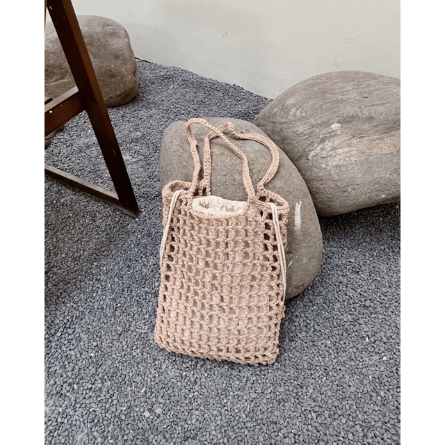 MIRABEL nâu - Túi móc thủ công.