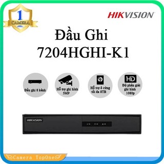 ĐẦU GHI HÌNH 4 KÊNH HIKVISION DS-7204HGHI-K1 Hỗ trợ ghi hình full HD