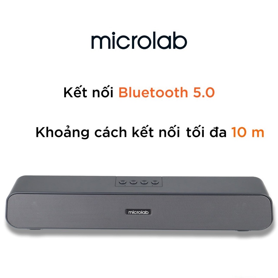 Loa bluetooth Microlab MS210 sạc pin thanh dài nghe hay đa chức năng