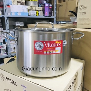 Nồi 3 đáy inox 304 zebra vitalux plus thái lan 26cm - 171326