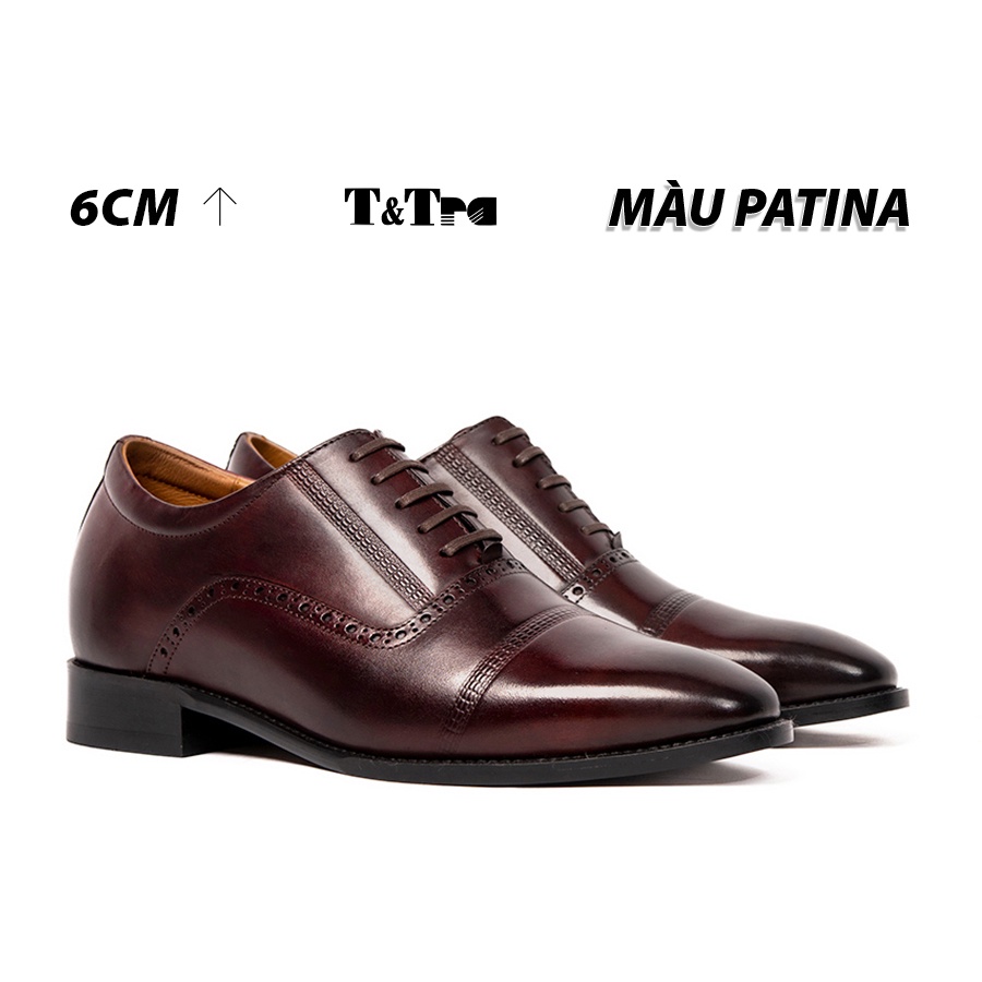 [ 6CM ] Giày Cao Nam T&amp;TRA A210NĐ