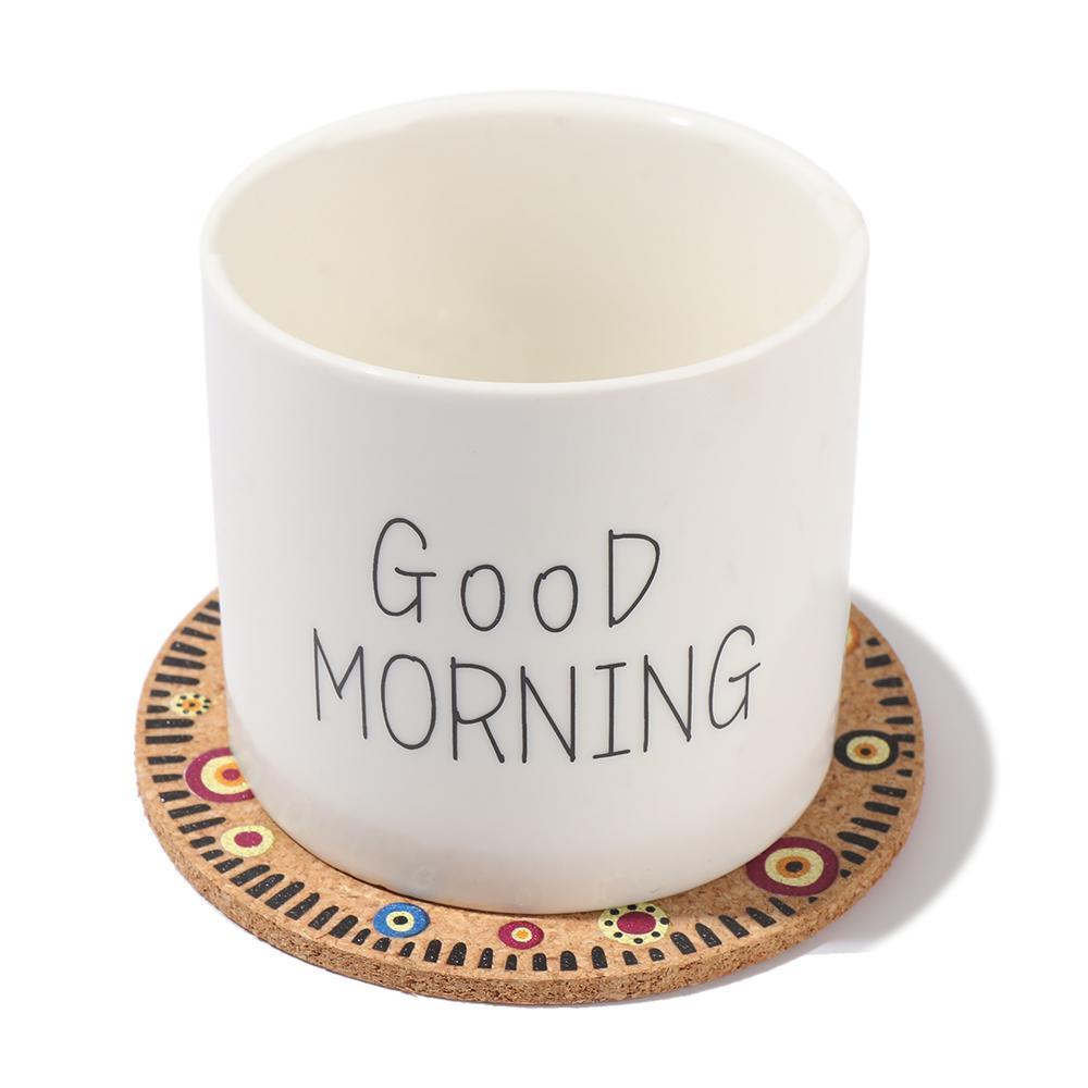 LAKAMIER Đế Lót Ly Bằng Gỗ Bần Chống Trượt Trang Trí Bàn Ăn