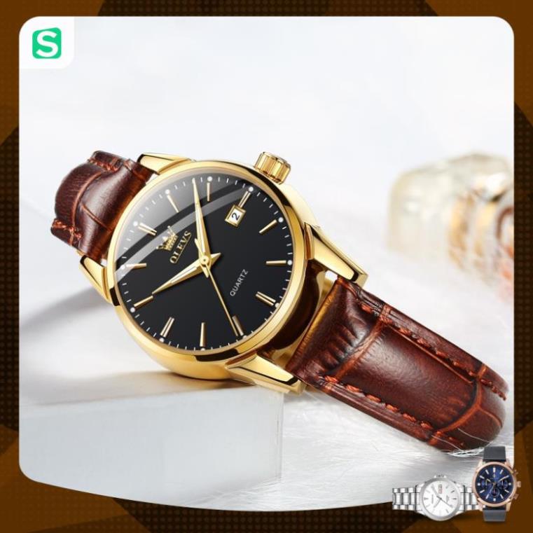 Đồng Hồ OLEVS 6898 Chống Thấm Nước Kiểu Dáng Thời Trang Cho Nữ dây da đẹp giá rẻ