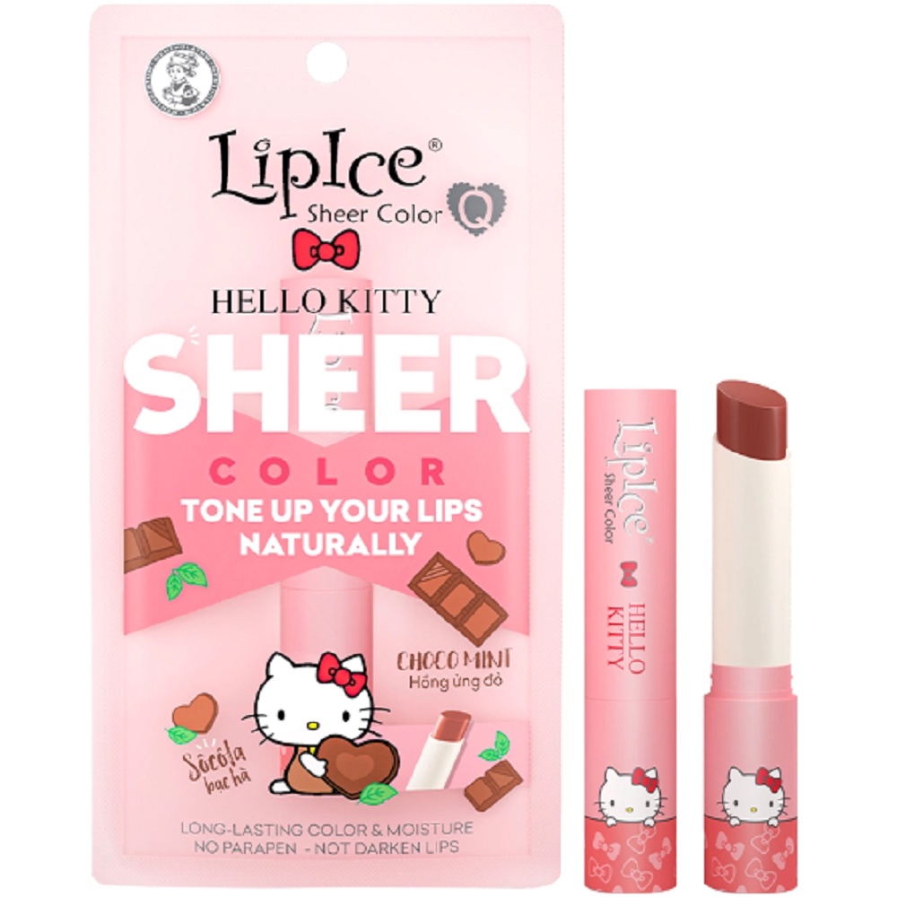 Son Dưỡng Lipice Sheer Color Q 2.4g choco mint 100% chính hãng.